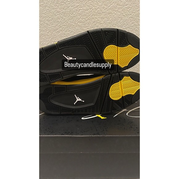 NEW Size 10.5 Men's Jordan 4 Retro Thunder Yellow 2023 DH6927-017 FAST SHIPPING - Picture 3 of 9